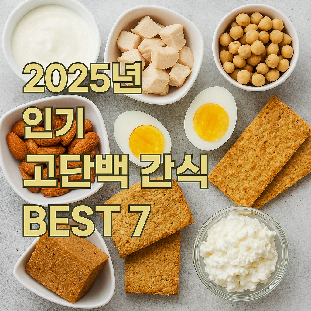 2025년 인기 고단백 간식 BEST 7