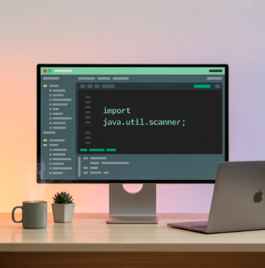 Scanner 클래스 기본 개념과 import 섹션 이미지