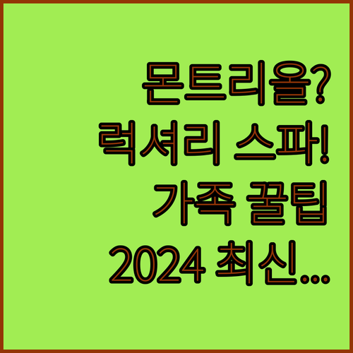 2024년 최신 몬트리올 다운타운 가..