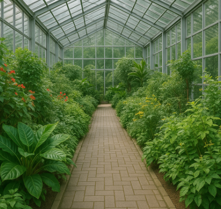 온실 정원 사진