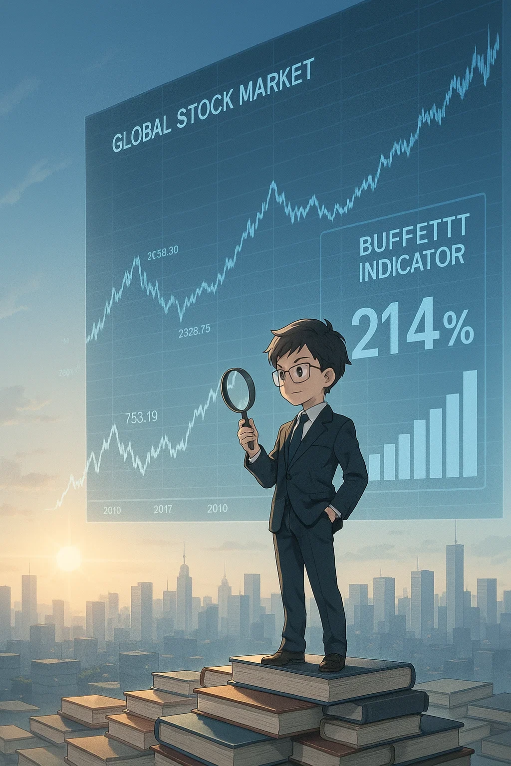 미국 주식 버핏 지수 214% 돌파! 주식시장이 과열