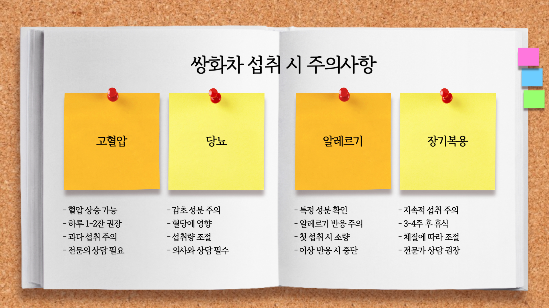 쌍화차-섭취-주의사항