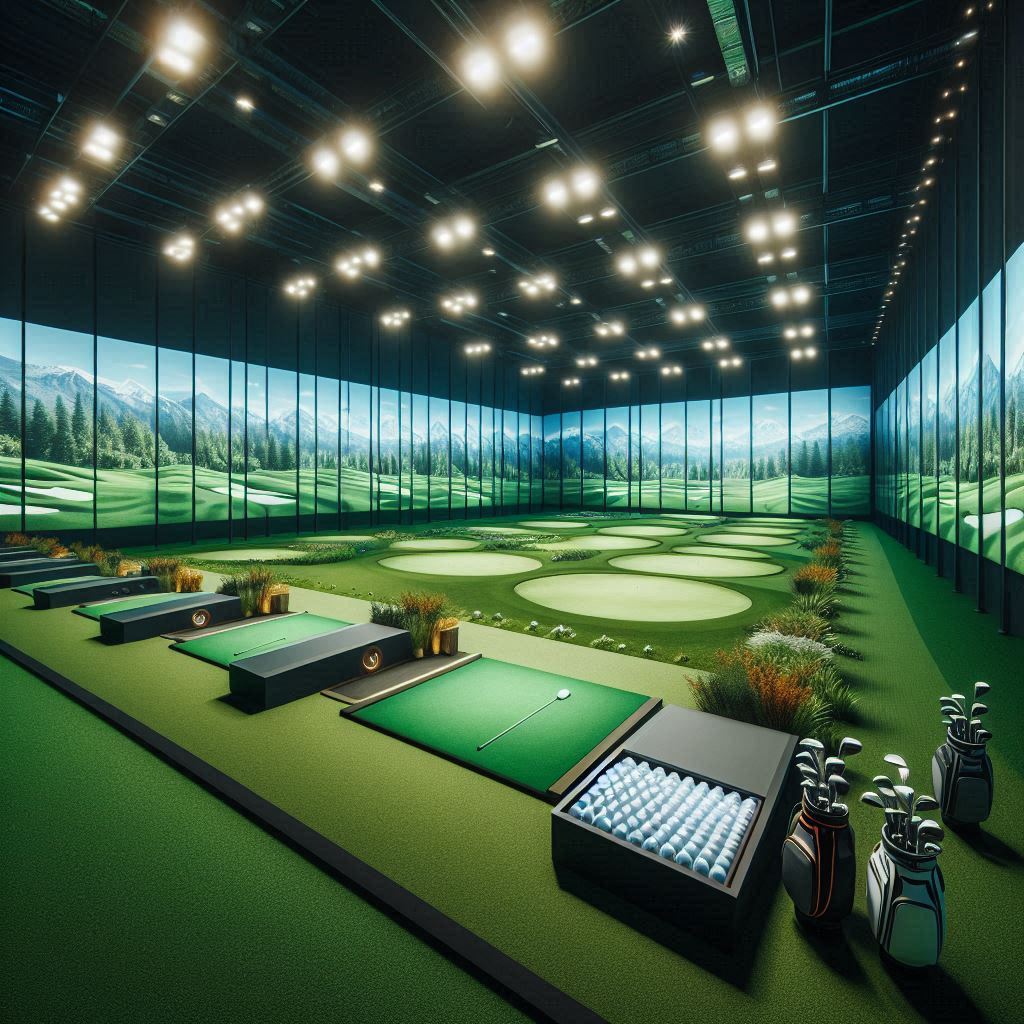 실내골프연습장 배경