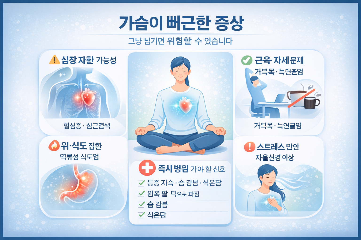 가슴이 뻐근한 증상
