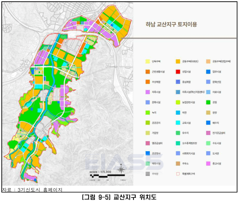 하남 교산지구 토지이용계획도