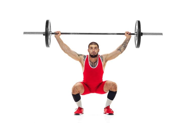 오베헤드 스쿼트 이미지