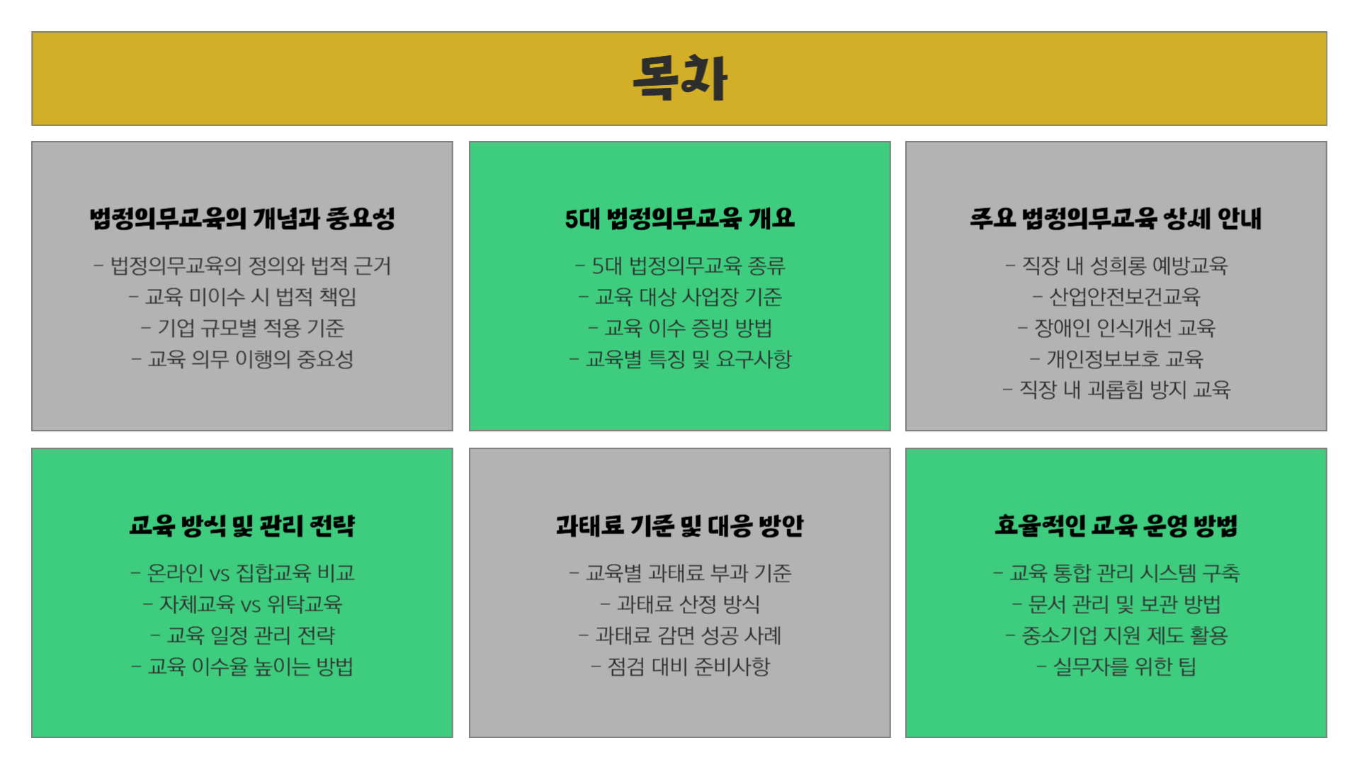 법정의무교육