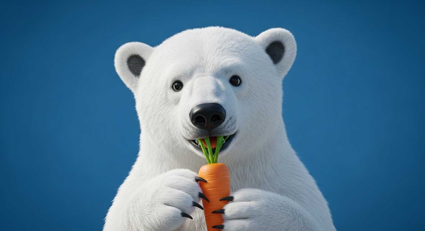 당근을 먹는 북극곰