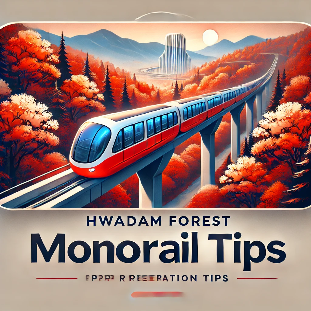 화담숲 모노레일 예약 정보 및 팁