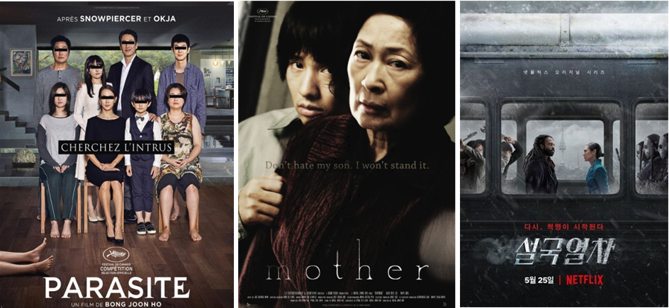 <Parasite><Mother><Snowpiercer>