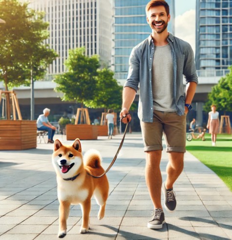 강아지와 즐거운 산책