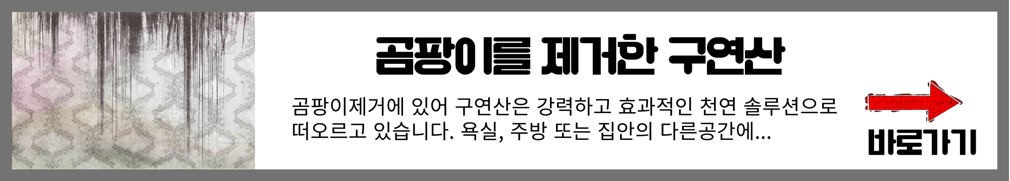 곰팡이를 제거 포스팅 바로가기 배너