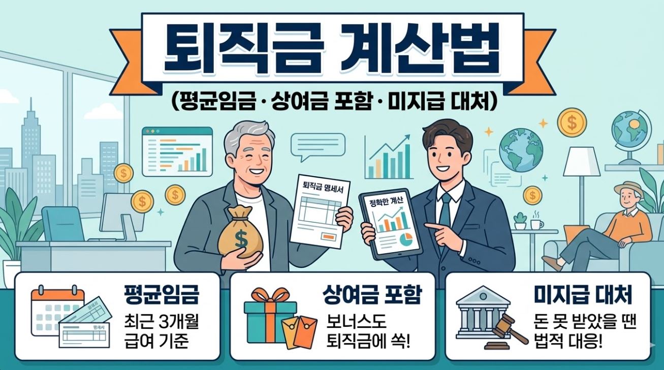 퇴직금 계산법 포스팅 썸네일사진