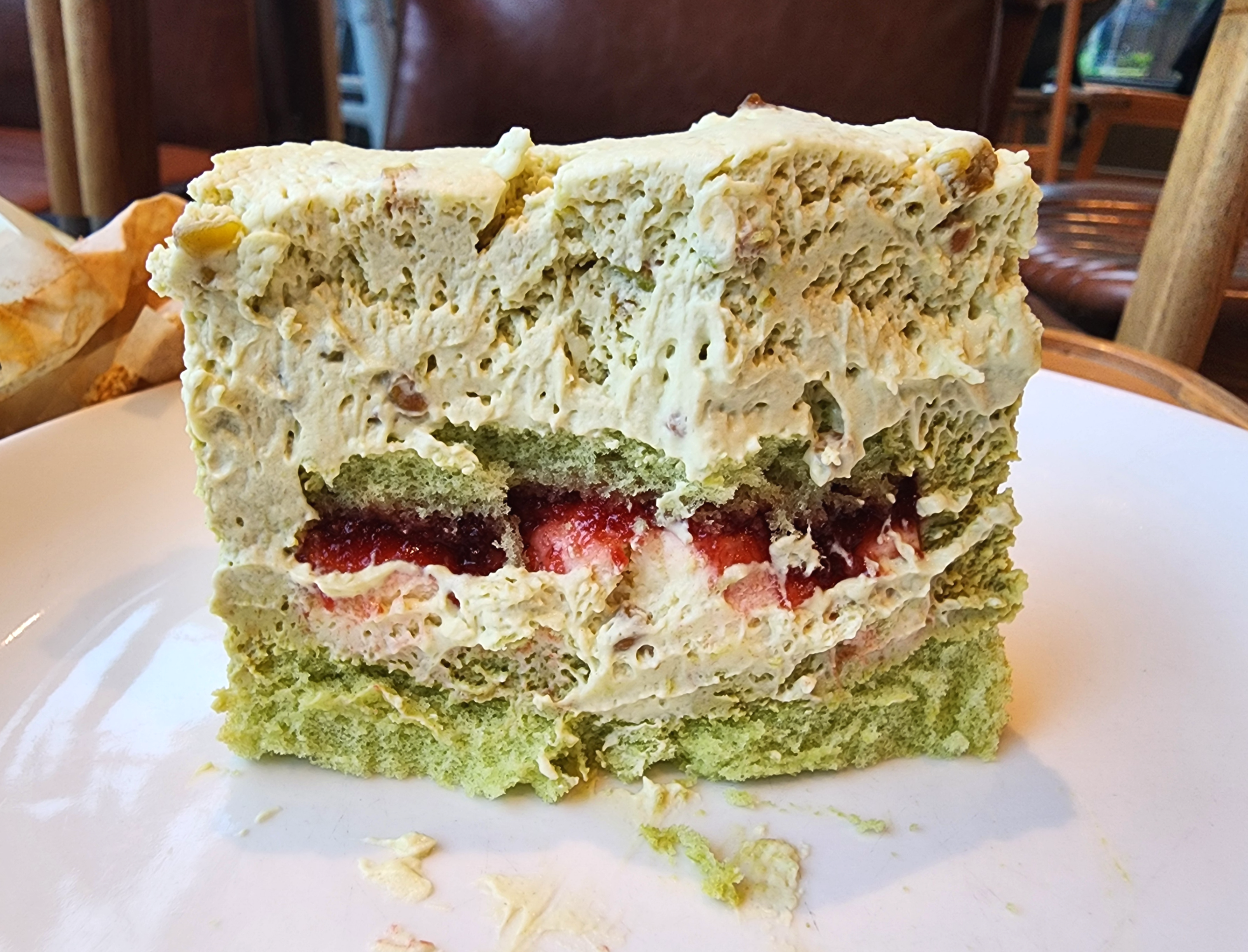 스타벅스피스타치오무스케이크