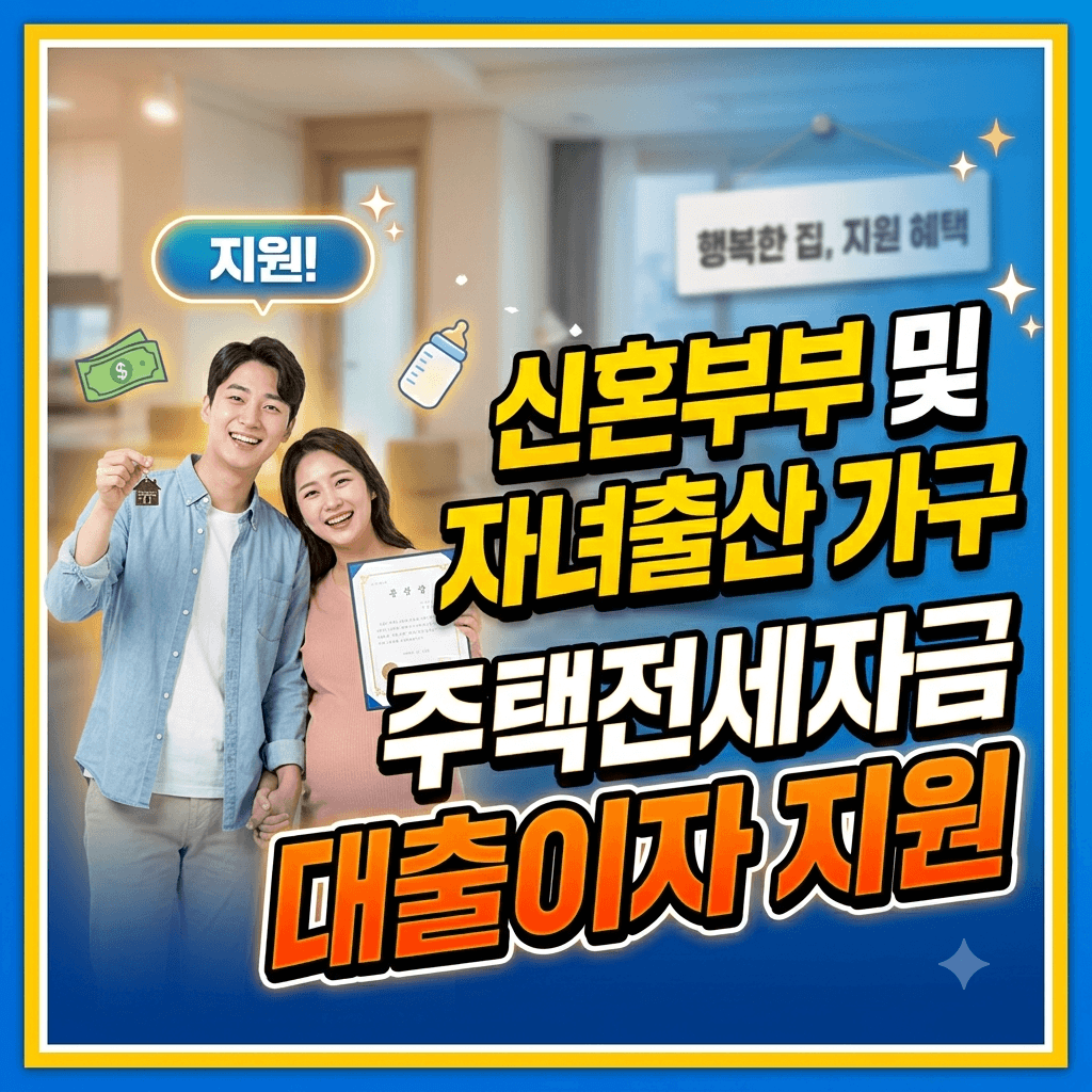 신혼부부 및 자녀출산 가구 주택전세자금 대출이자 지원
