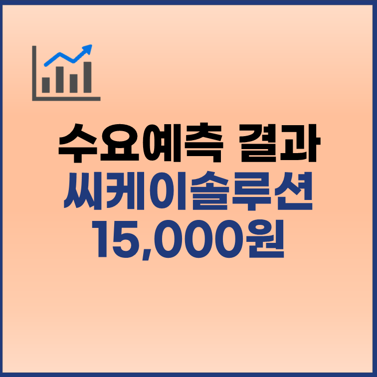 씨케이솔루션 수요예측결과 공모가 15000원