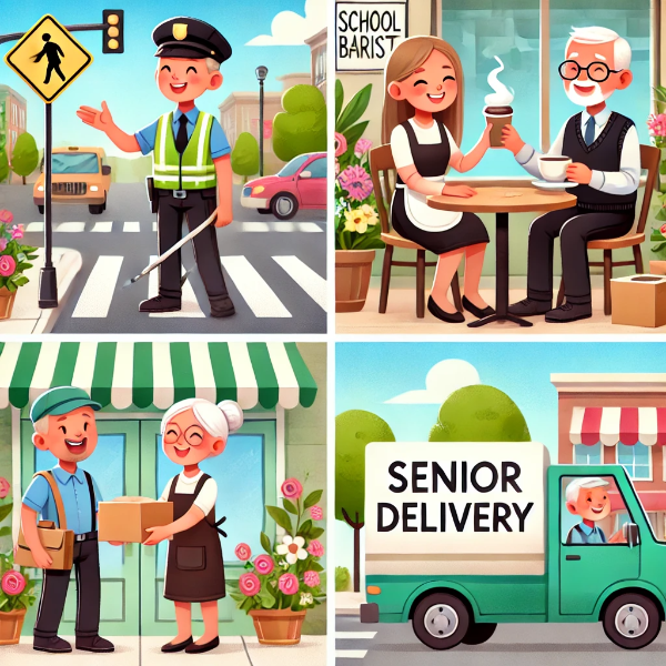 노인 일자리 사진