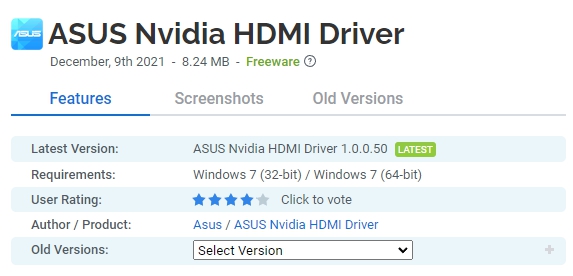 ASUS-Nvidia-HDMI-Driver