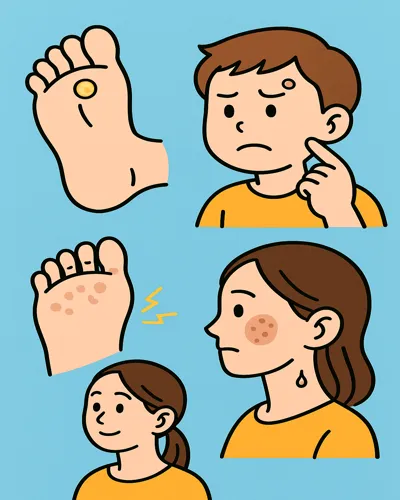 티눈·사마귀·무좀·쥐젖·기미 5대 피부질환13