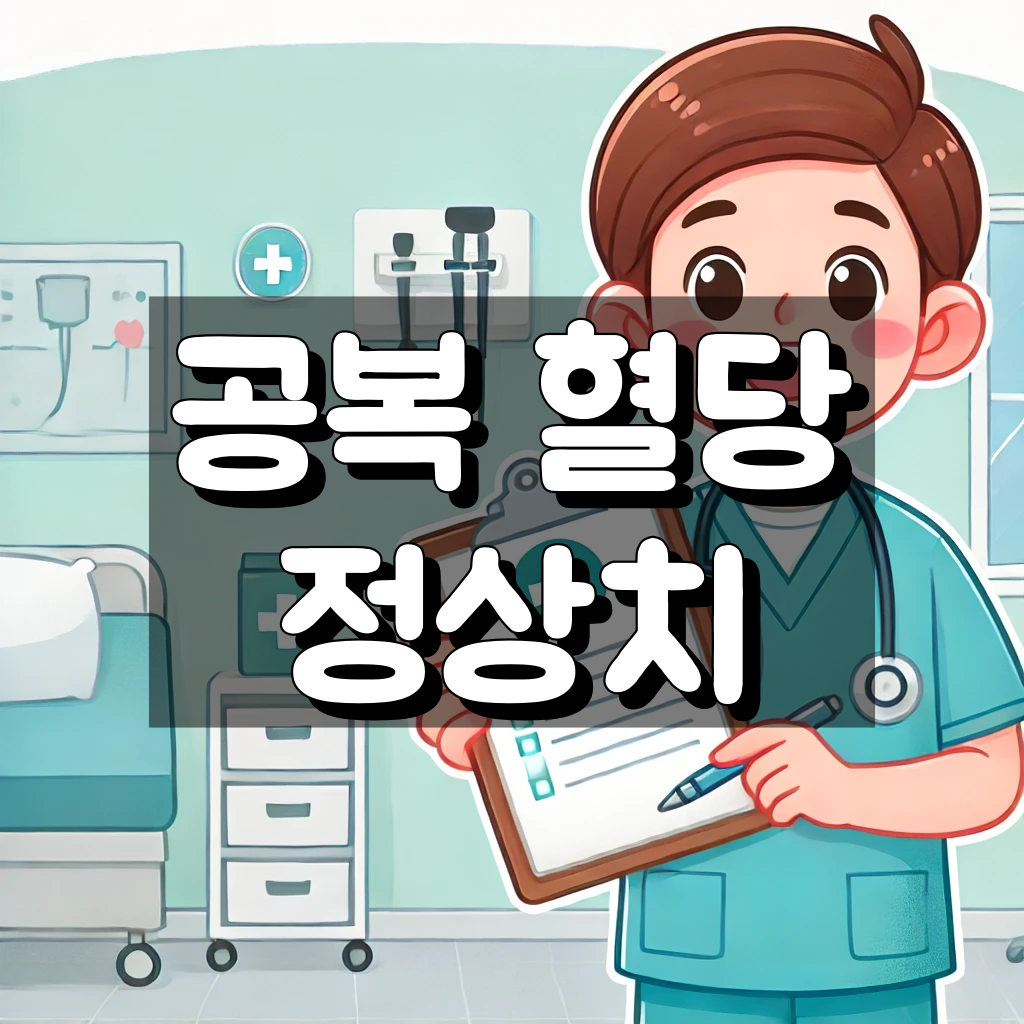 공복 혈당 정상치 대표 이미지