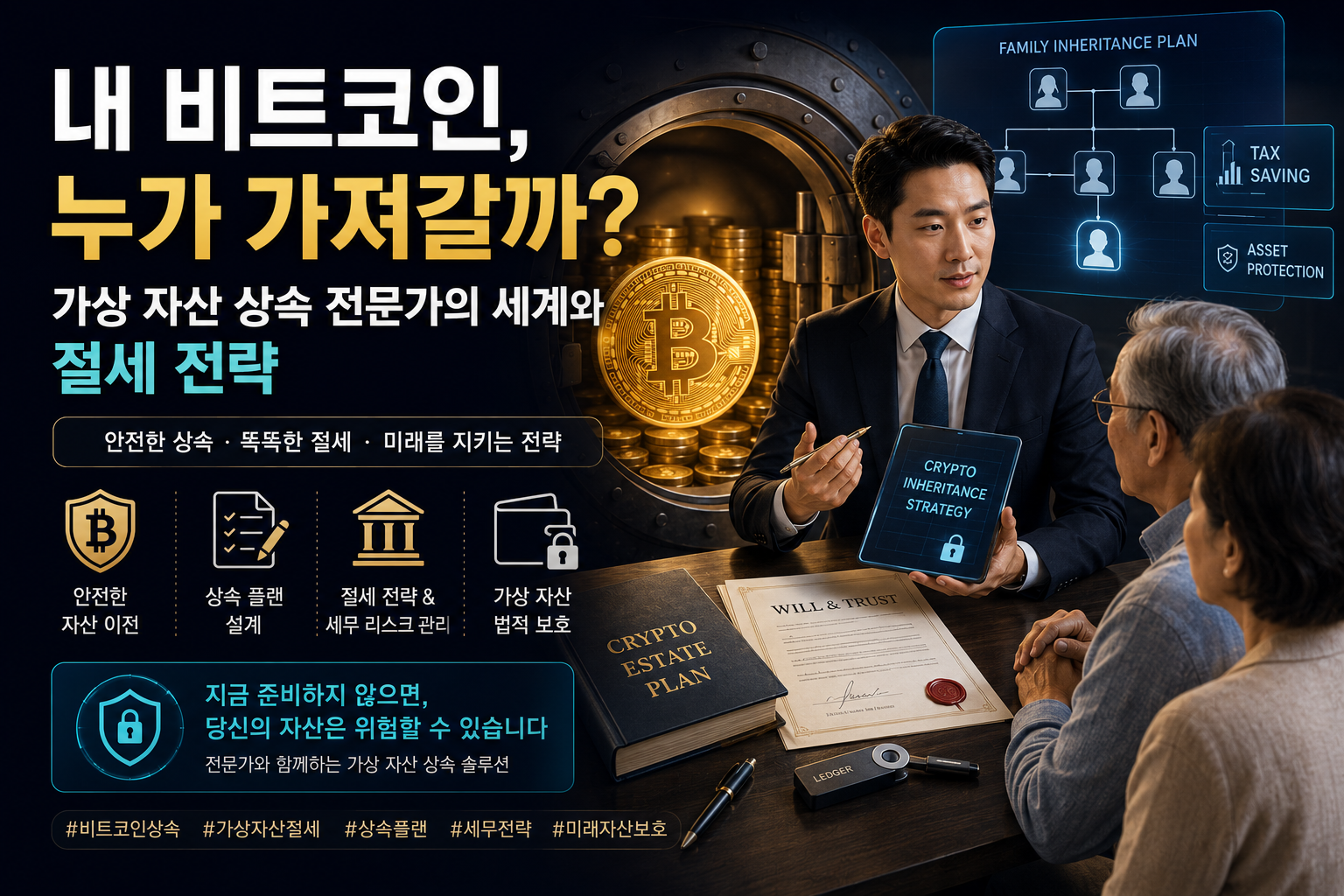 내 비트코인, 누가 가져갈까? 가상 자산 상속 전문가의 세계와 절세 전략