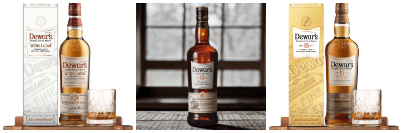 듀어스 화이트 라벨, 12년, 15년 사진