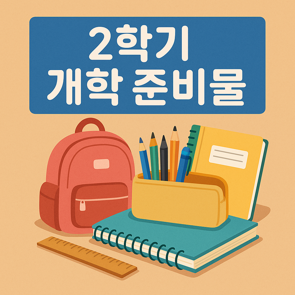 신학기 맞이 2학기 개학 준비물 리스트 최신 트렌드 &amp; 필수품