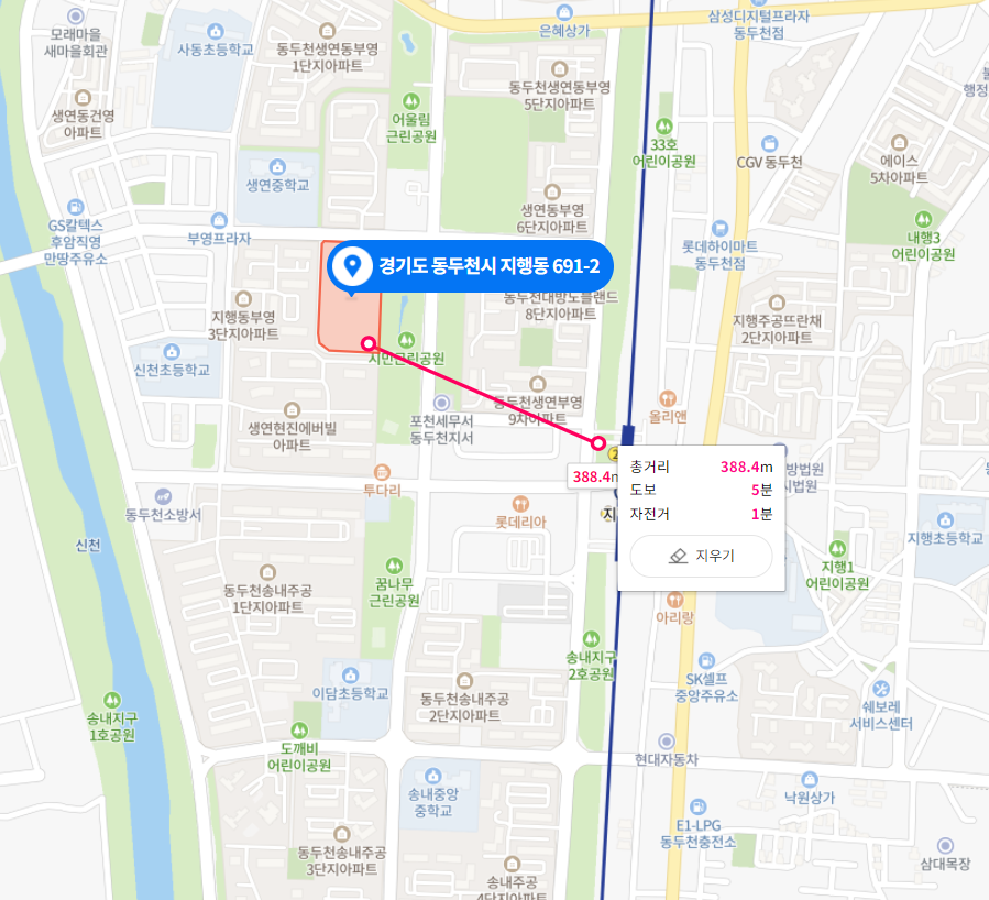 지행역 센트레빌 파크뷰