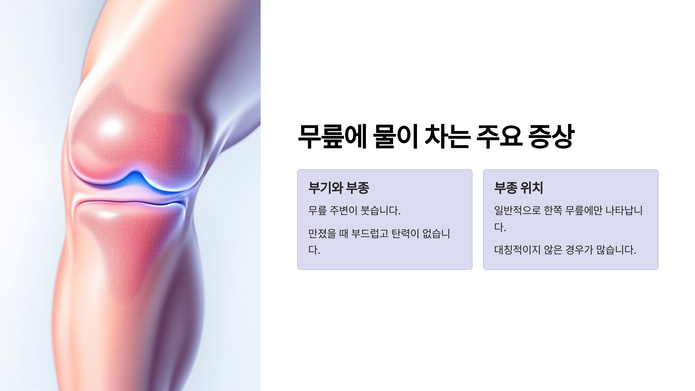 무릎과 관련된 사진입니다.