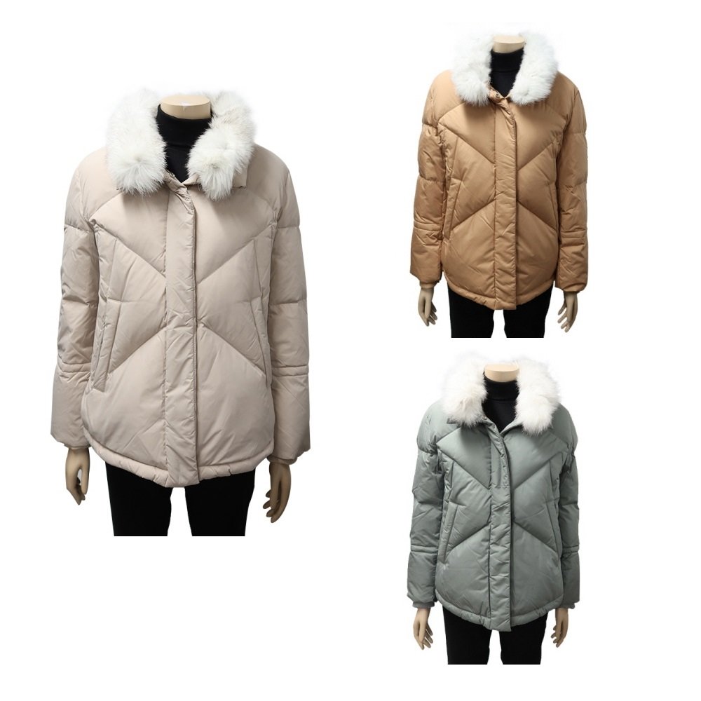 레노마레이디스 폭스퍼 덕다운 숏패딩 점퍼 MA41PJ820