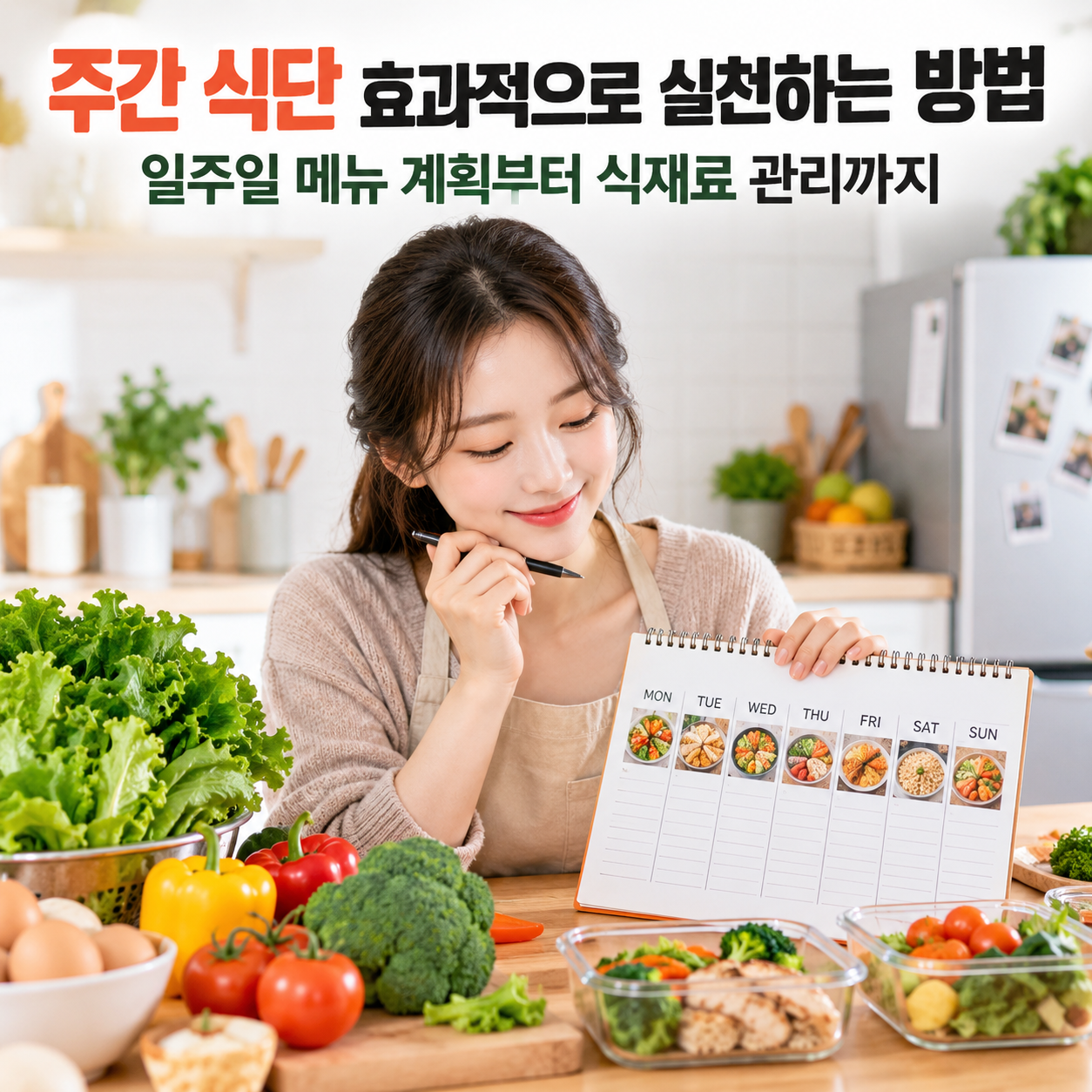 주간 식단 효과적으로 실천하는 방법