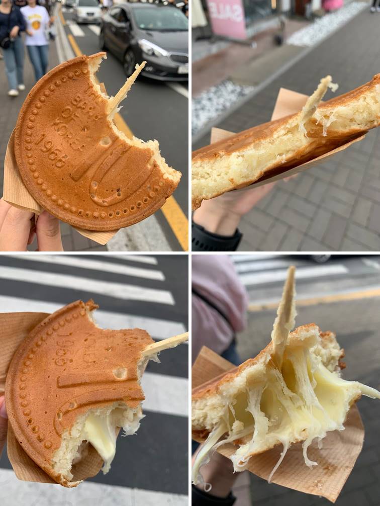 늘어나는 치즈의 모습