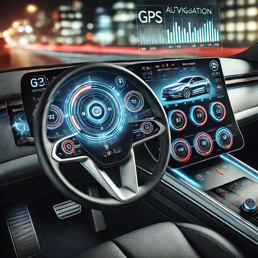 소프트웨어가 탑재된 자동차 내부사진