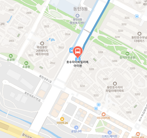 버스 정류장 위치 사진