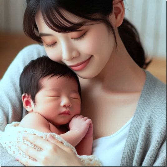 어린 아기와 엄마