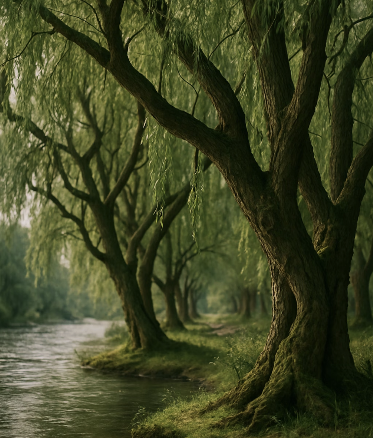 버드나무 숲의 조용한 거주자