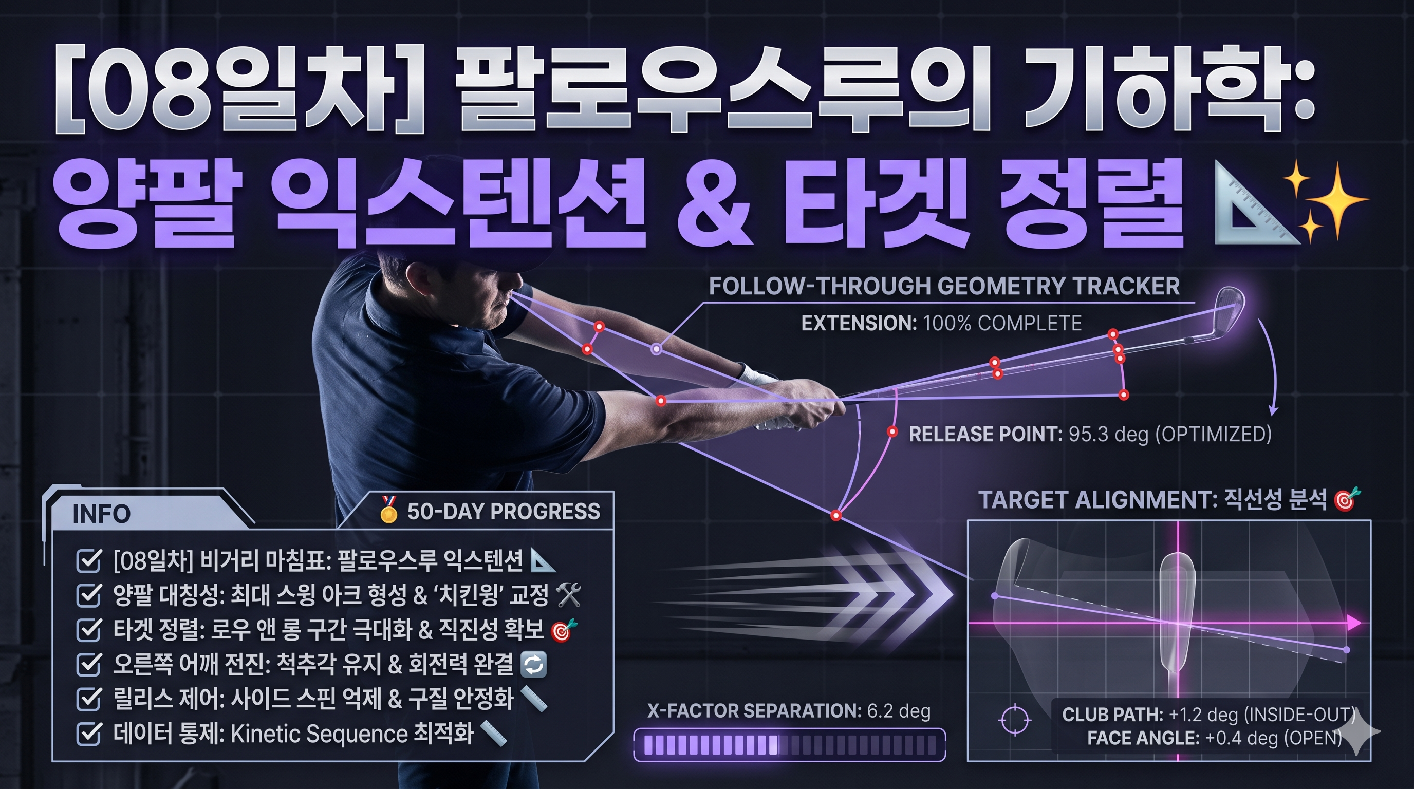비거리의 마침표[08일차] 팔로우스루의 기하학 &amp; 익스텐션