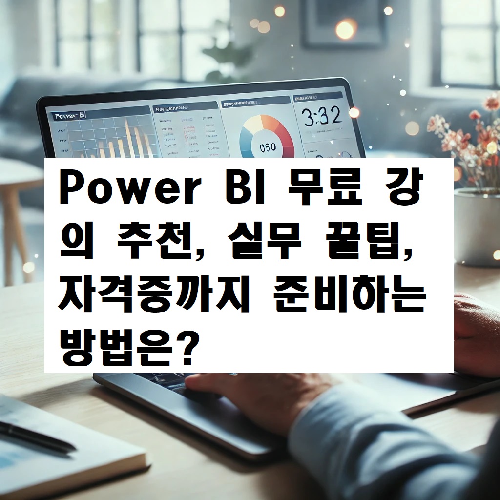 Power BI 무료 강의 추천, 실무 꿀팁, 자격증까지 준비하는 방법은?