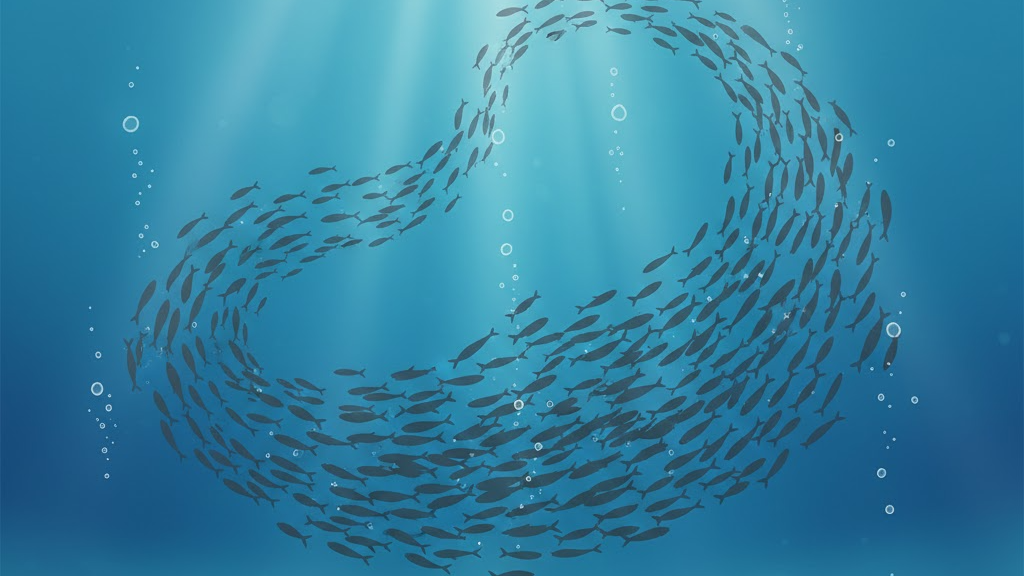 물고기 떼 꿈 해몽: 기회·소식·혼란 신호 8가지(감정 체크)