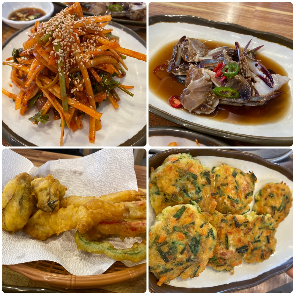 대풍관-무침-굴튀김-굴해물전-간장게장