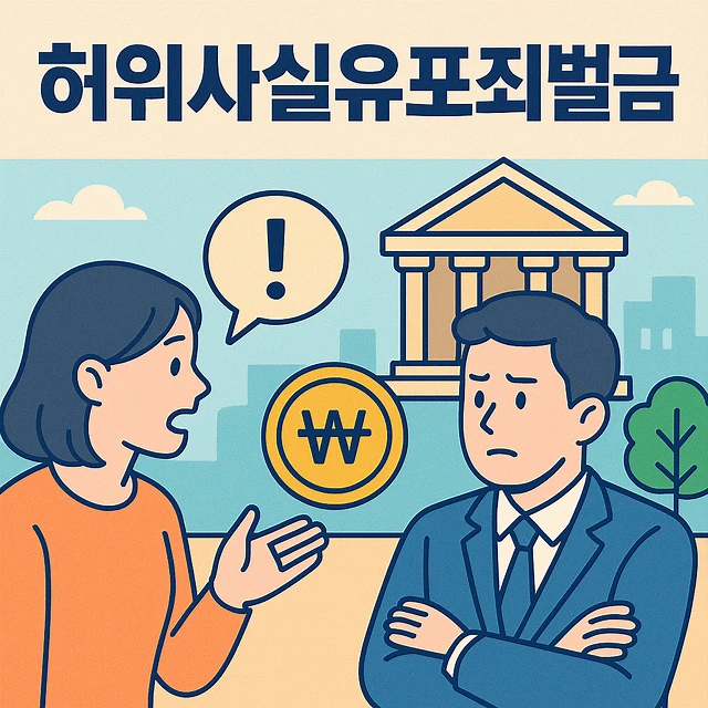 허위사실유포죄 벌금