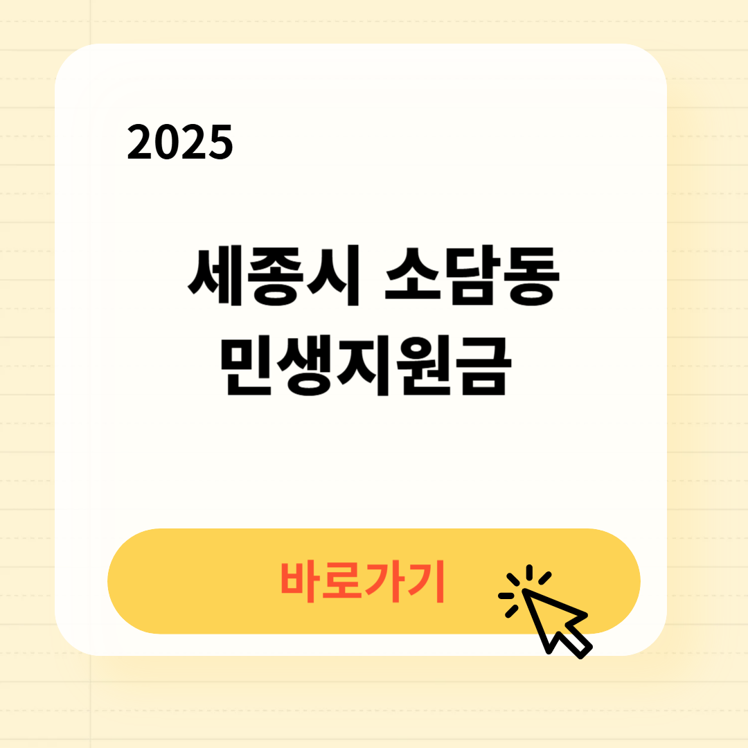 소담동 민생지원금 신청방법 사용처