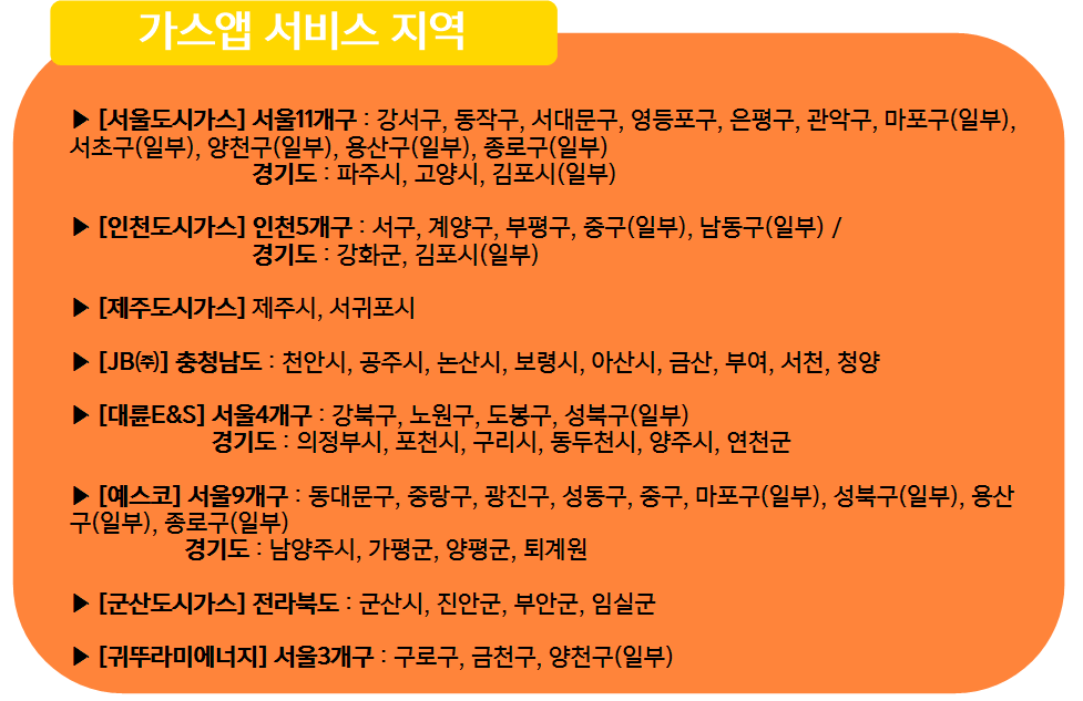 전국 도시가스 요금조회 방법