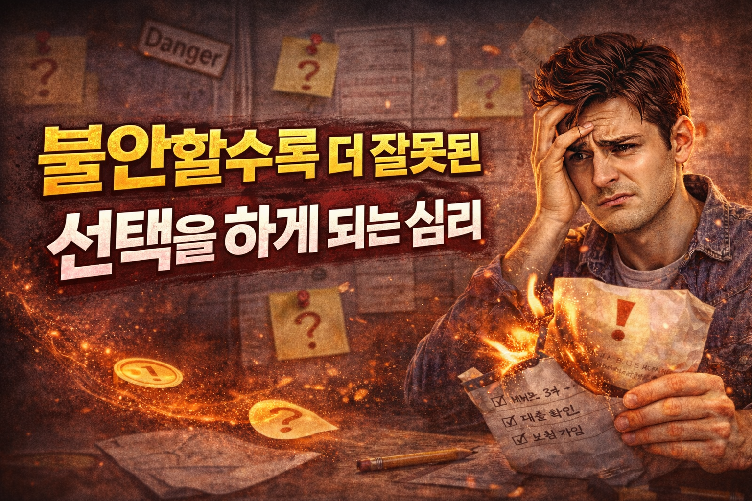 불안할수록 더 잘못된 선택을 하게 되는 심리