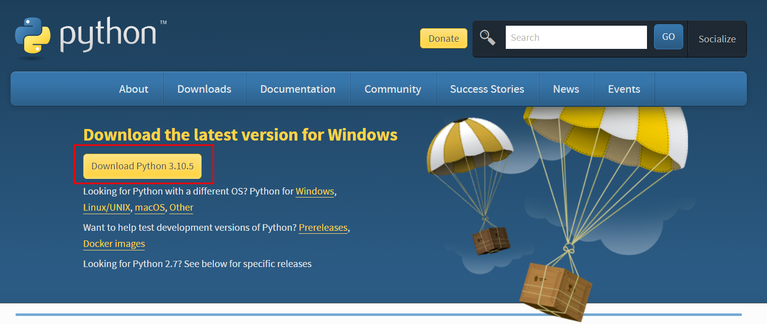 파이썬 다운로드