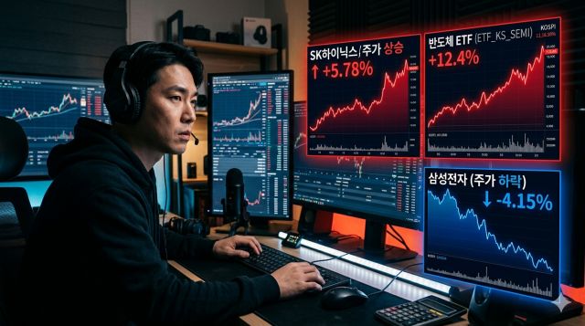 삼성전자와 SK하이닉스 2배 레버리지 ETF 수익률 및 위험 비교 이미지