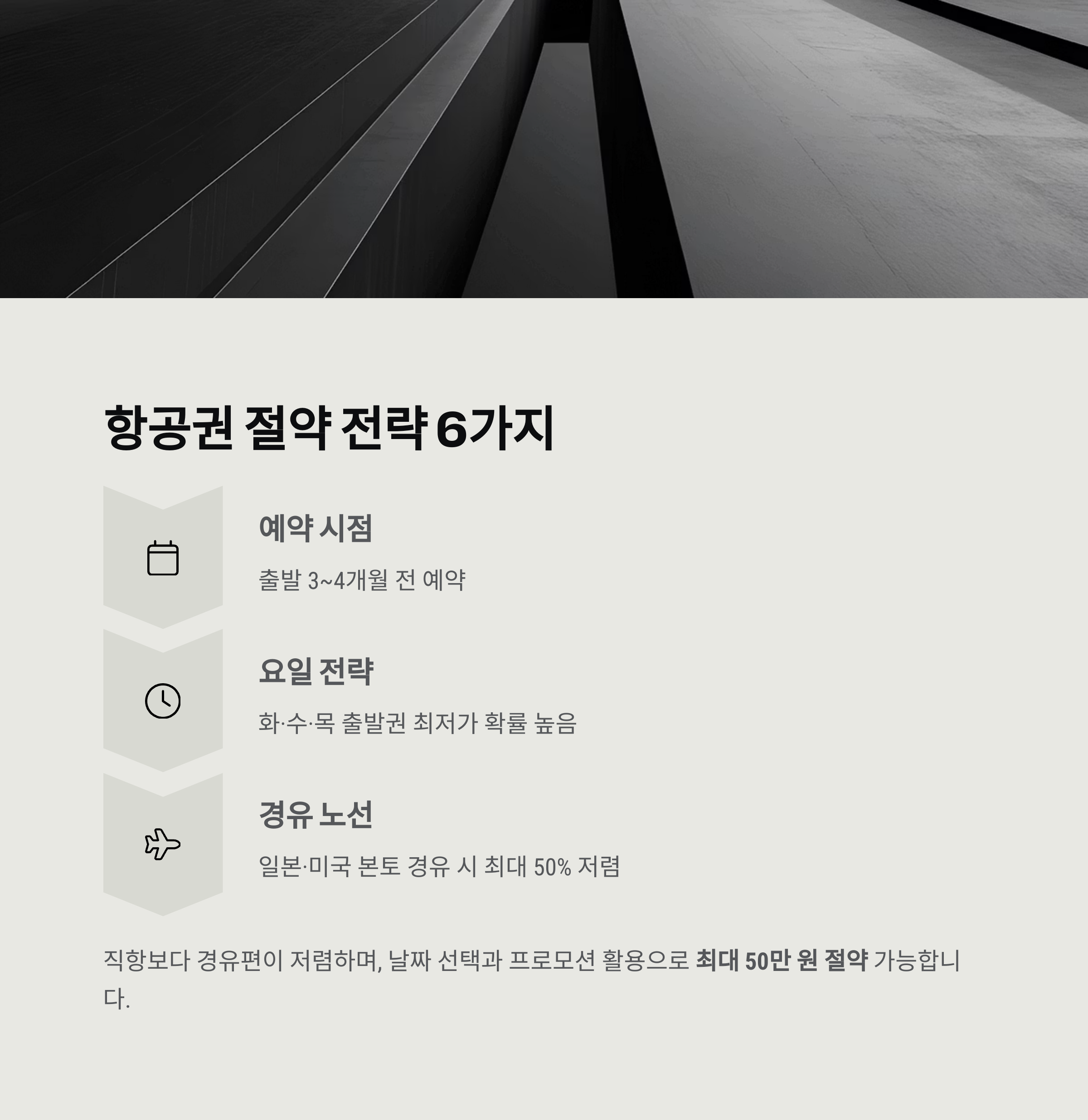 항공권 절약 전략 6가지