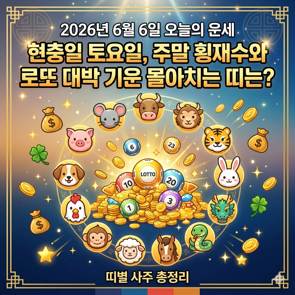 6월6일 오늘의 운세