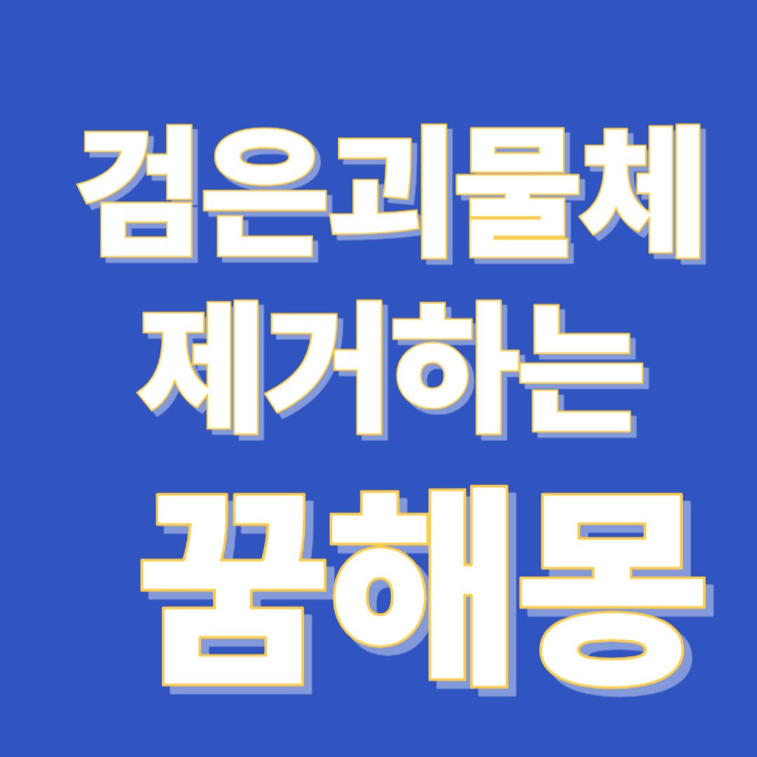 검은 괴물체를 없애버리는 꿈 해몽