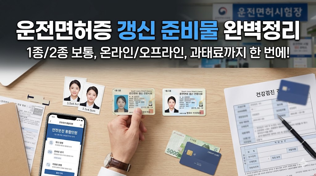 운전면허증 갱신 준비물